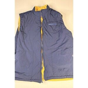 Southern Tide Vest Mens Size L Laguna Grande Reversible Blue Yellow